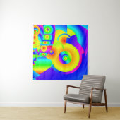 Abstracte zonnebloemen wandkleed (In Situ (horizontaal))