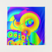 Abstracte zonnebloemen wandkleed (Voorkant)