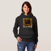  Abstracte zonnebloempitten Hoodie (Voorkant volledig)