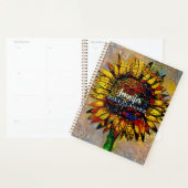  Abstracte zonnebloempitten Planner (Display)