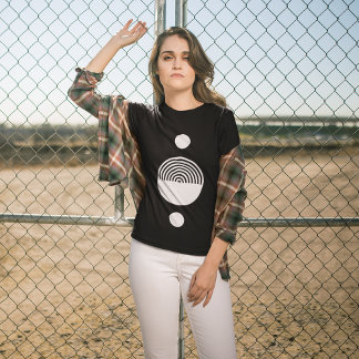 Abstracte zonnecirkel t-shirt