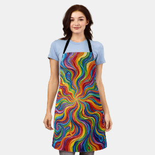 Abstracte Zonnestraal Regenboog Barst Schort