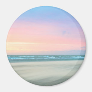 Abstracte zonsondergang aan het strand in Den Haag Magneet