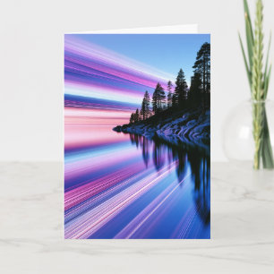 Abstracte zonsondergang bij Lake Tahoe, denkend aa Kaart
