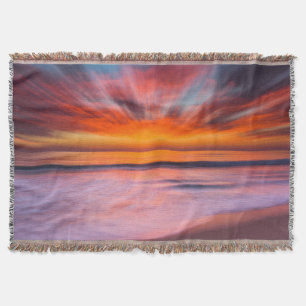 Abstracte zonsondergang bij Tamarack Beach Deken