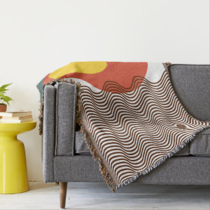 Abstracte zonsondergang deken