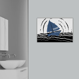 Abstracte zonsondergang die het Zee naar dromen br Poster