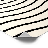 Abstracte zonsondergang: geometrische boho decor. poster (Hoek)