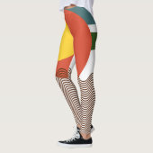 Abstracte zonsondergang leggings (Links)