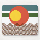 Abstracte zonsondergang muismat (Voorkant)