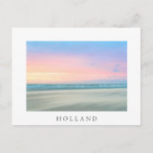 Abstracte zonsondergang op het strand in Den Haag Briefkaart (Voorkant)