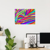 Abstracte zonsondergang poster (Thuiskantoor)