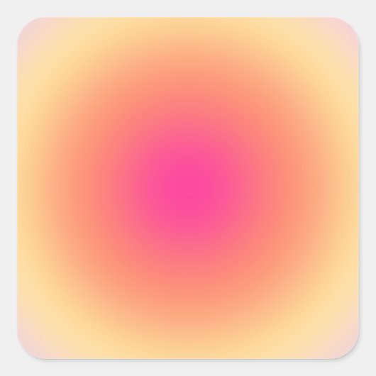 Abstracte zonsondergang vierkante sticker (Voorkant)