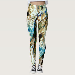 abstracte zuidwestelijke rotskunst leggings