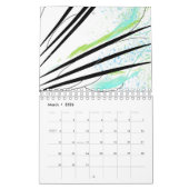 Abstracte zwart-lijnkleur voor modern kunstwerk kalender (Mar 2026)