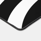 Abstracte zwart & wit golvende lijnen bureaumat (Hoek)