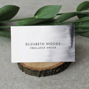 Abstracte zwart-wit-Waterverf Professional B Visitekaartje