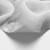 abstracte zwart-wit zwart-wit wervelfractal backg cadeaupapier (Hoek)