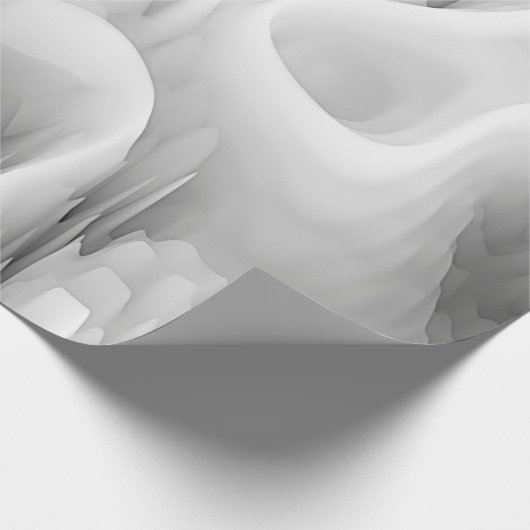 abstracte zwart-wit zwart-wit wervelfractal backg cadeaupapier (Hoek)