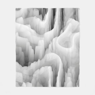 abstracte zwart-wit zwart-wit wervelfractal backg fleece deken