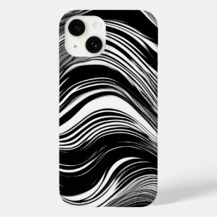 Abstracte zwart-witgolf Case-Mate iPhone 14 hoesje