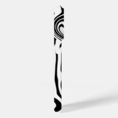 Abstracte zwart-witgolven - Aangepaste kleuren Case-Mate iPhone Case (Achterkant / Rechts)