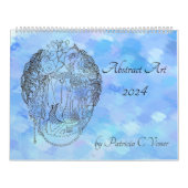 Abstracte zwart-witkleuren in kleur kalender (Hoes)