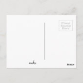 Abstracte zwart-witkunst briefkaart (Achterkant)