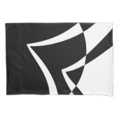 Abstracte zwart-witkunst kussensloop (Voorkant)