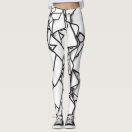Abstracte zwart-witLeggings Leggings
