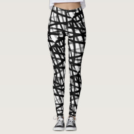 Abstracte zwart-witLeggings Leggings