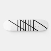 Abstracte zwart-witskateboard wand skateboard (Horizontaal)