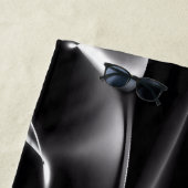 Abstracte zwart-witte rook strandlaken (In situ)