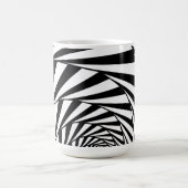 Abstracte zwart-witte wervelspiraal Mok (Center)
