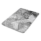 Abstracte zwart-witte Zebra Badmat (Gekanteld)