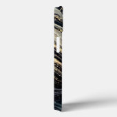 Abstracte zwarte en gouden Hoesje-Mate iPhone draa Case-Mate iPhone Case (Achterkant / Rechts)