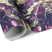 Abstracte zwarte en goudtouwen cadeaupapier (Rol Hoek)