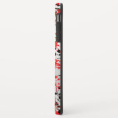 Abstracte zwarte en rode plash en drip Case-Mate iPhone case (Achterkant/links)