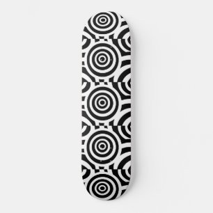 Abstracte zwarte en witte skateboard 