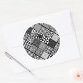 Abstracte zwarte en witte stickers (Envelop)