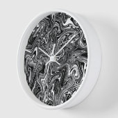 Abstracte zwarte en witte vloeibare marmer (Hoek)