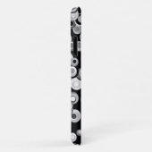 Abstracte zwarte, grijze, witte cirkels telefoondo Case-Mate iPhone case (Achterkant/rechts)