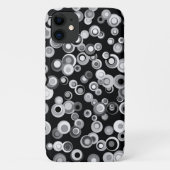 Abstracte zwarte, grijze, witte cirkels telefoondo Case-Mate iPhone case (Achterkant)