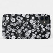 Abstracte zwarte, grijze, witte cirkels telefoondo Case-Mate iPhone case (Achterkant (horizontaal))