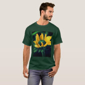 Abstracte zwarte ijsbloem t-shirt (Voorkant volledig)