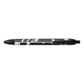 Abstracte zwarte penseelstreken Aangepaste pen (Achterkant)