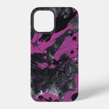Abstracte zwarte roze hoes.