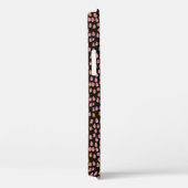 Abstracte zwarte roze Stippen Gepersonaliseerd Scr Case-Mate iPhone Case (Achterkant / Rechts)