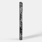 Abstracte zwarte witte Faux Marble Persoonlijke Na Case-Mate iPhone Case (Achterkant / Rechts)