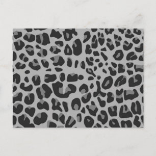 Abstracte zwarte witte hipster Cheetah Animal Prin Briefkaart